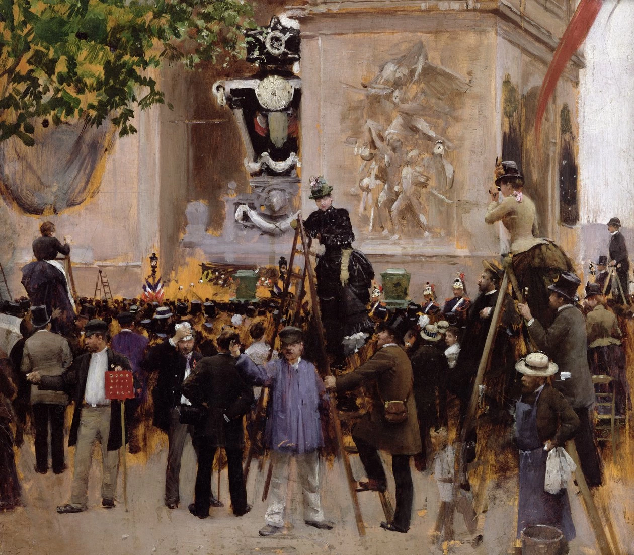Il funerale di Victor Hugo all'Arco di Trionfo, 1885 - Musée Carnavalet, Parigi